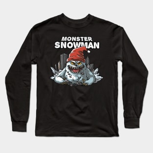 Monster Snowman Long Sleeve T-Shirt